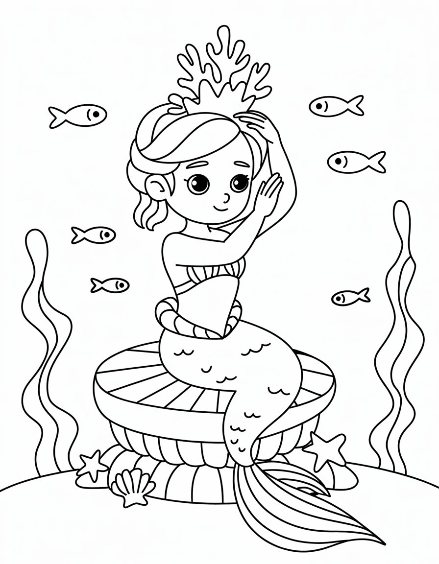 Mermaid Princess Crown